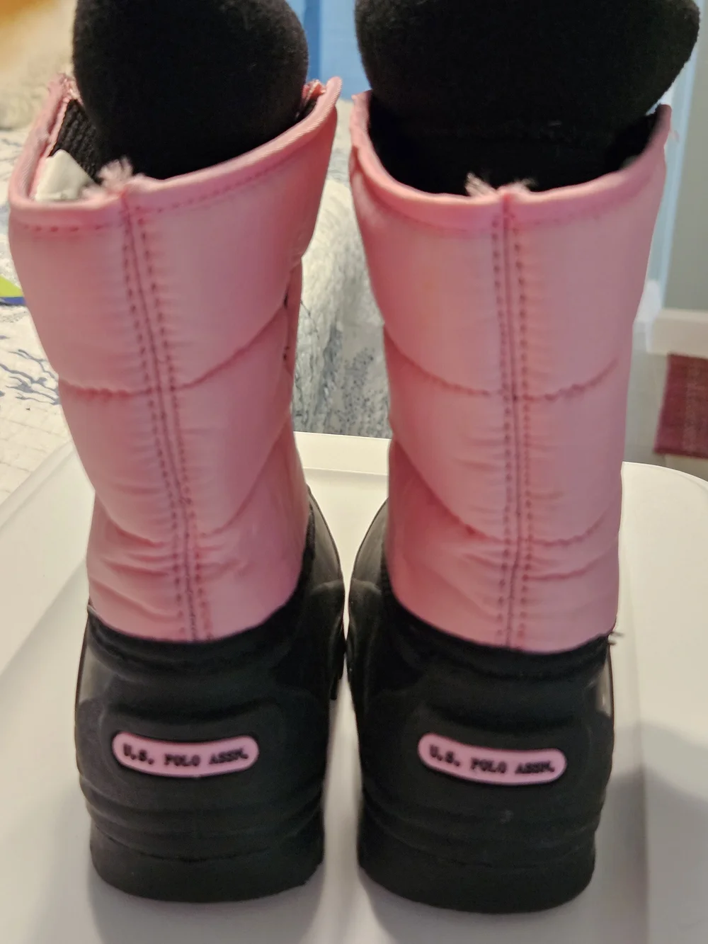 Polo by Ralph Lauren Pink and Black Kids' Rain & Snow Boots